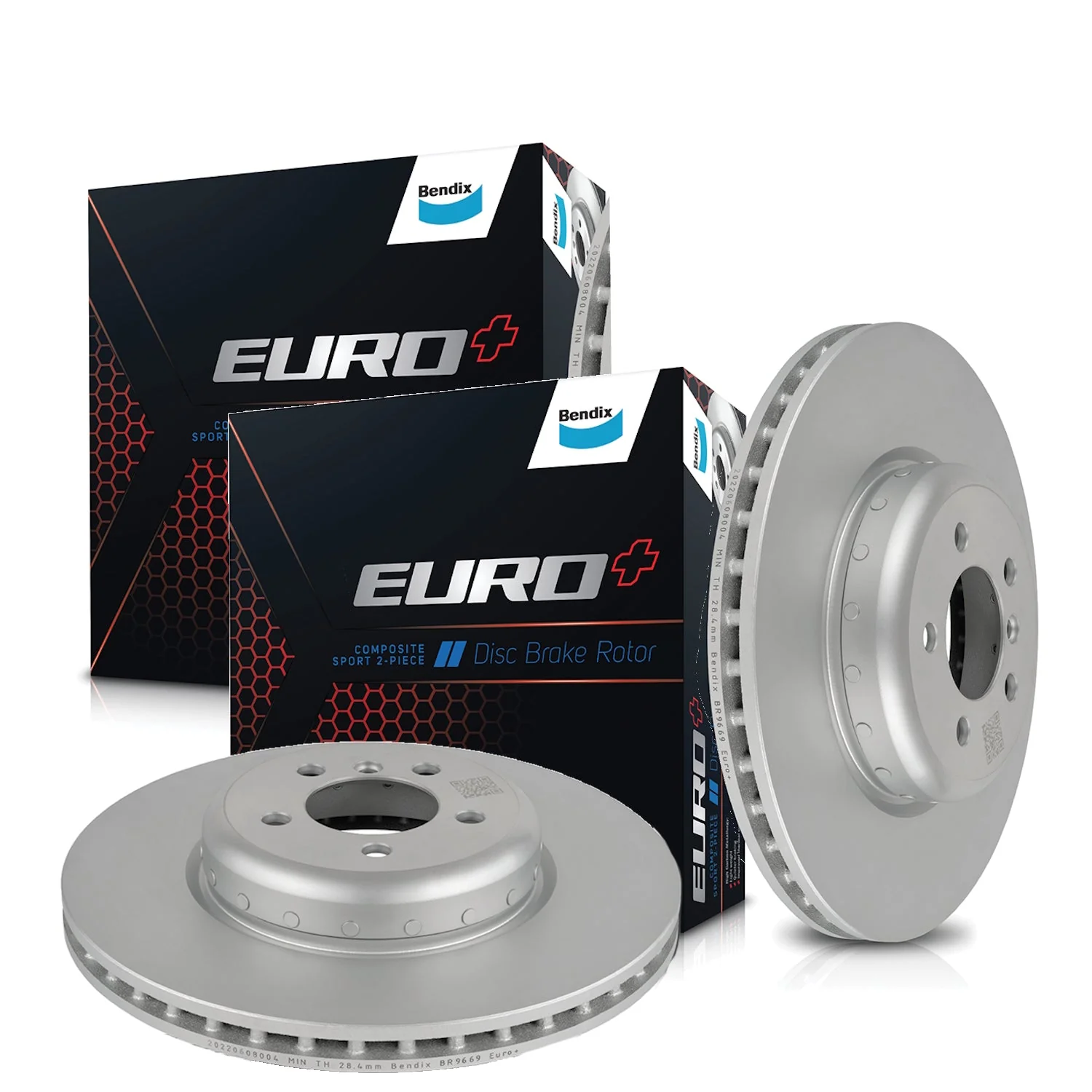 2x Bendix Rear Brake Rotors for Audi A1 8X A3 8P 8V KM Skoda Octavia 1Z NE NX