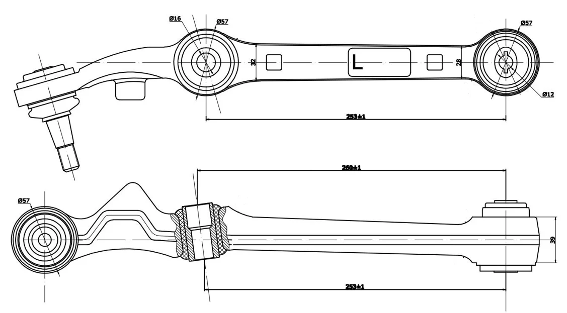 Front Lower Left Control Arm for Holden Adventra Crewman One Tonner VY VZ - Image 3