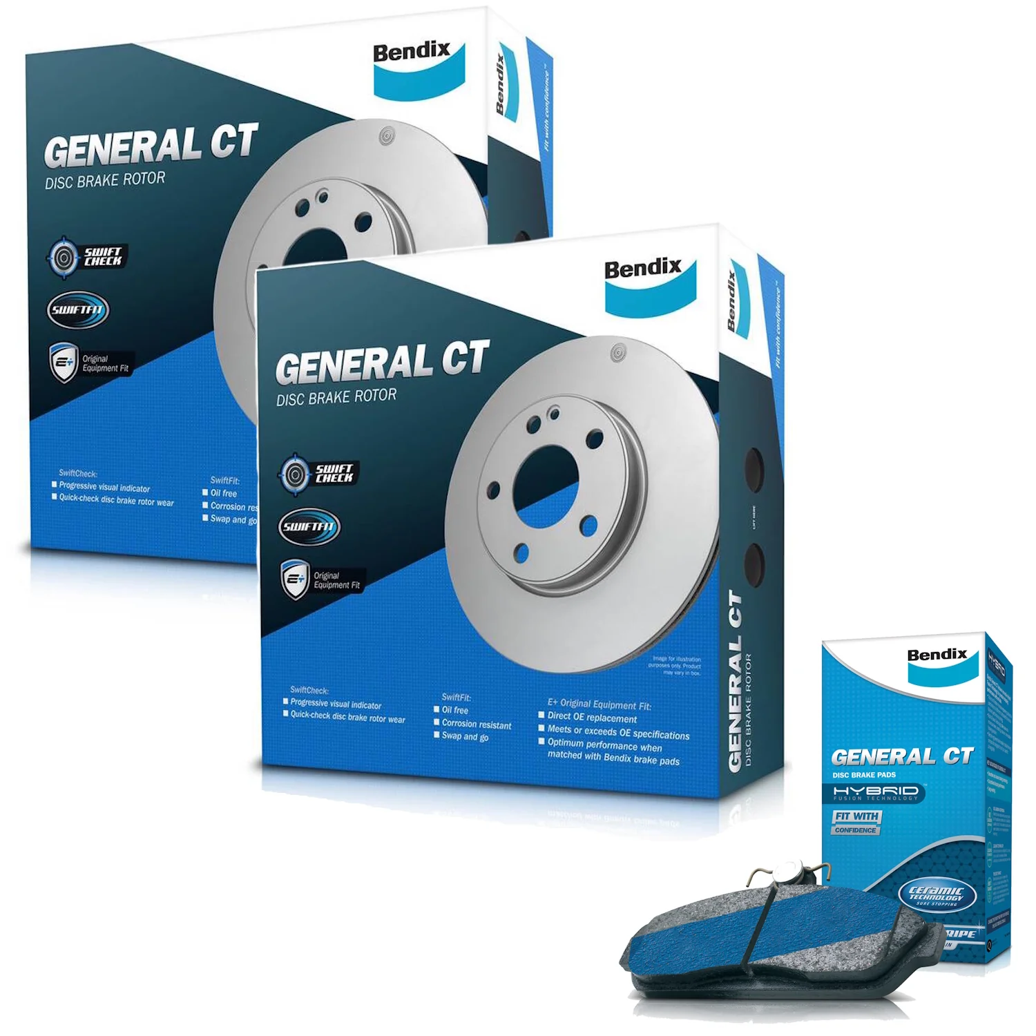 Bendix Front Brake Pads + Rotors for Holden Calais VE VF, Caprice WM, Commodore SS SS-V VE VF, Berlina VE, Statesman WM