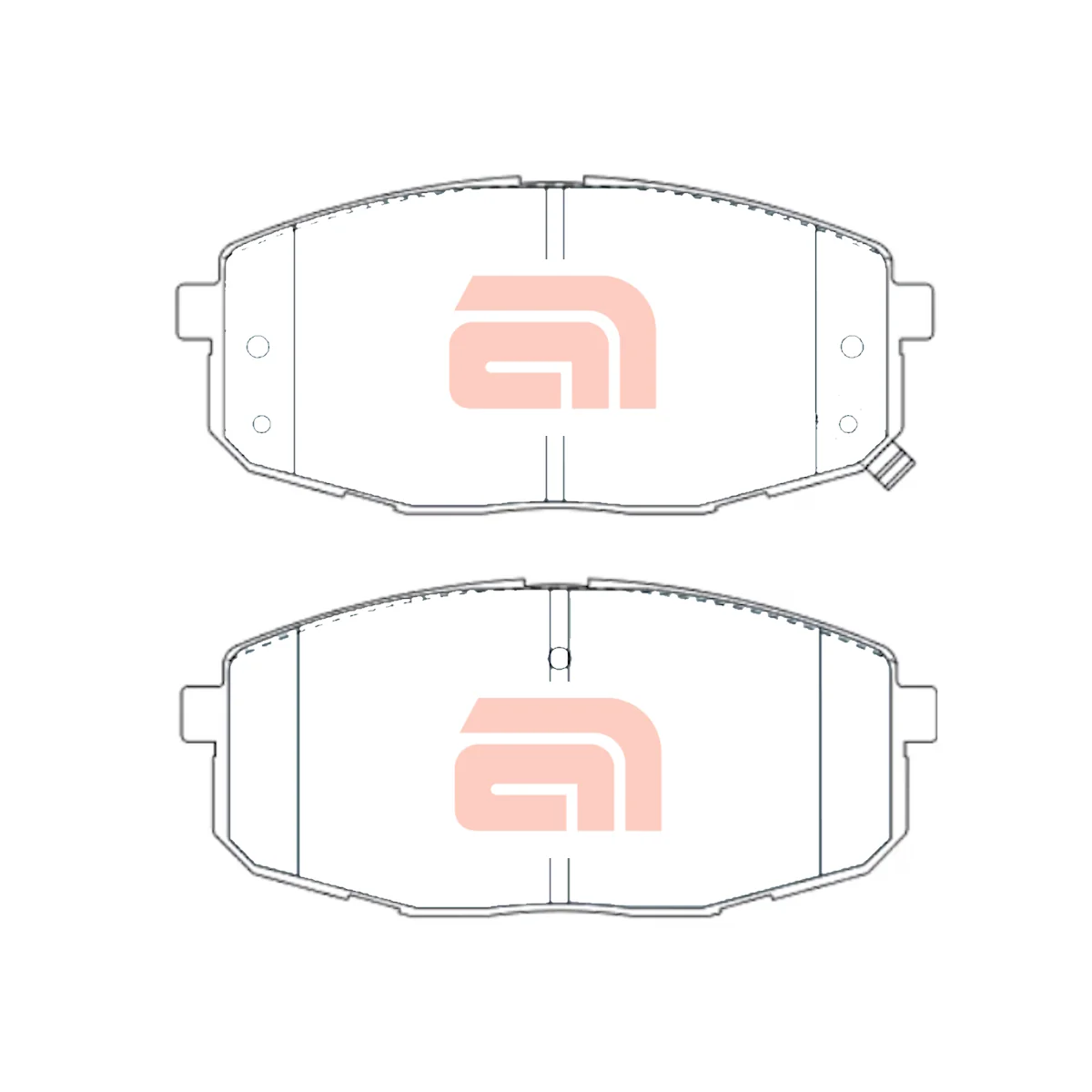 Front Disc Brake Pads Set for Hyundai i30 i30cw FD & for Kia Cerato LD TD DB1754 - Image 2