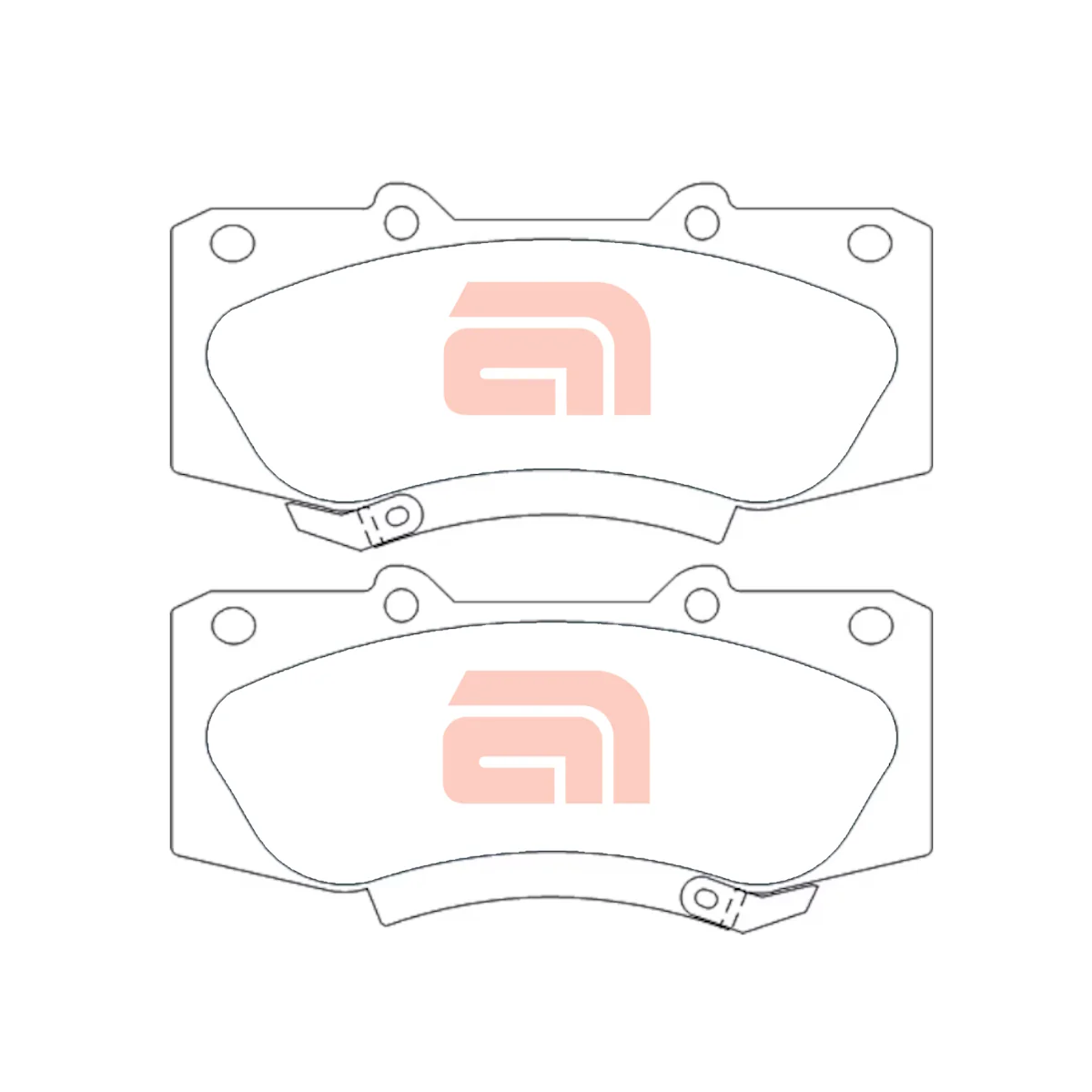 Basco Ceramic Front Brake Pads for Toyota Hilux GGN25 KUN26 3.0L 4.0L DB2221 - Image 2