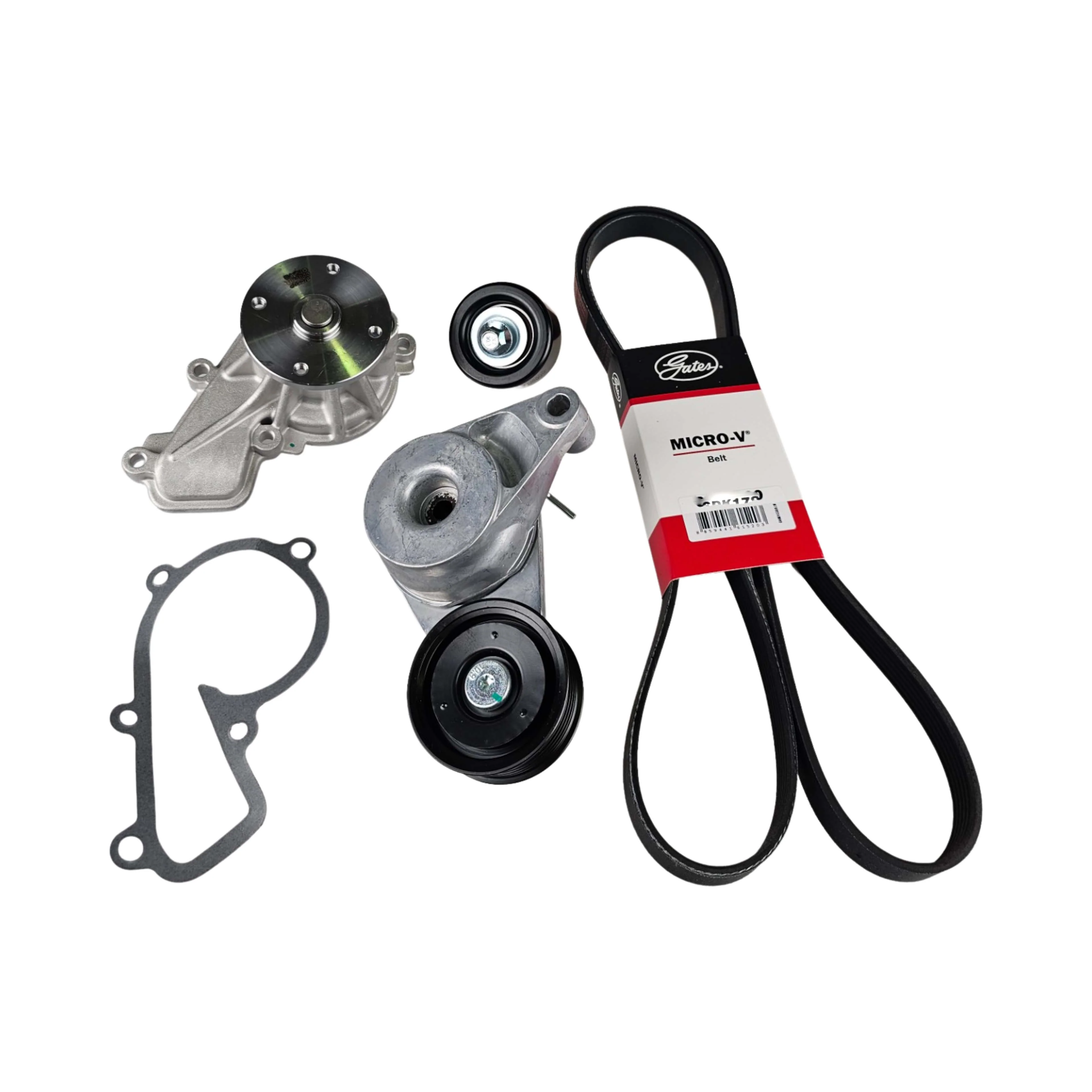 Drive Belt Idler Tensioner & Water Pump Kit For i30 G4NB Sportage G4NA w/o AC