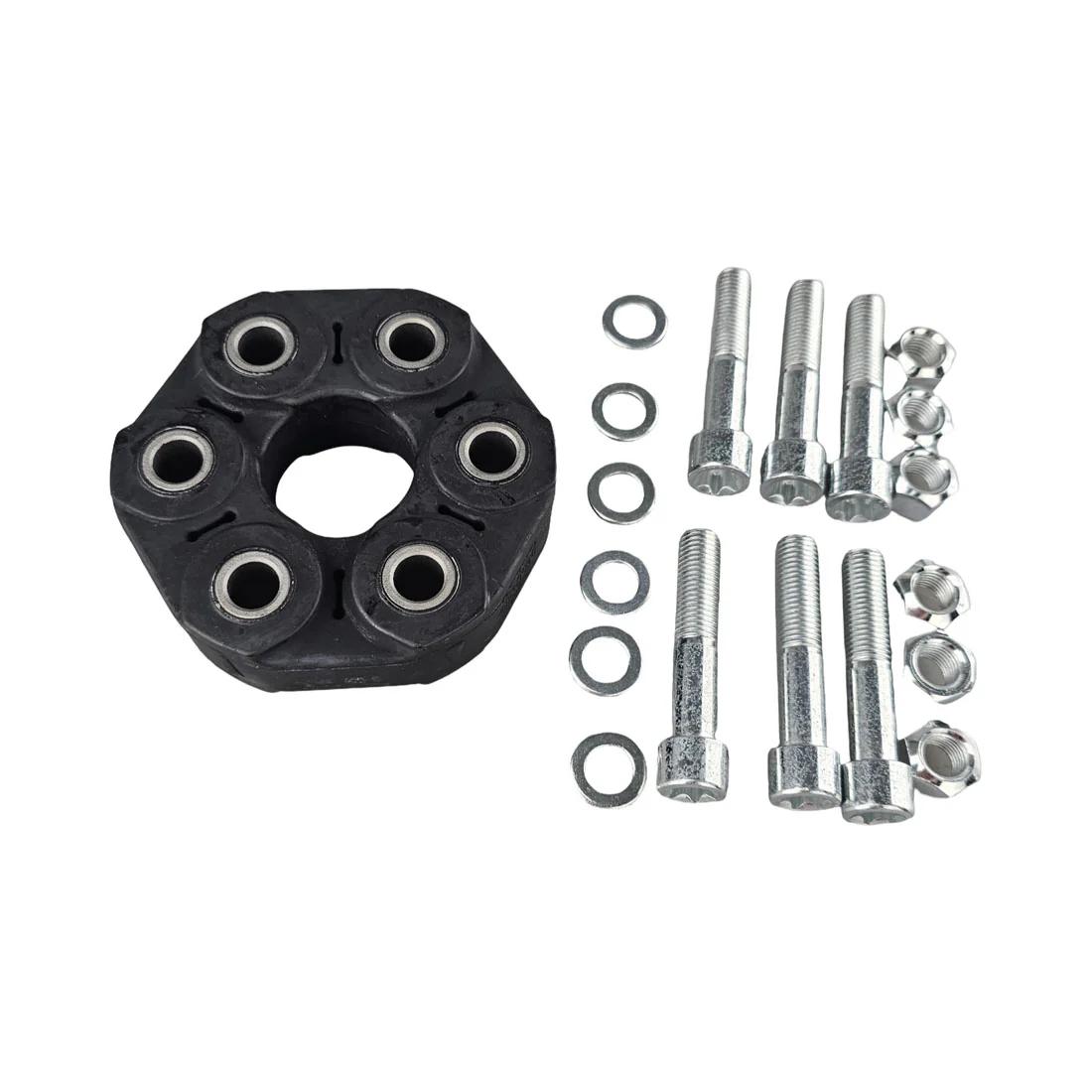 Front Driveshaft Flex Coupling for BMW 1 series F20 11~19, 2 series F22 F23 14~22, 3 series E36 E46 F30 1991~2015, 4 series F32 F33 14~20, 5 series E34 E39 1990~2003, Z3 E36 1997~2002 | Kia Sportage KM 07~10