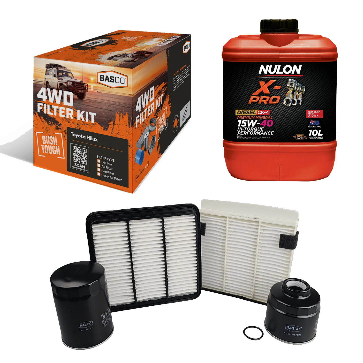 Oil Air Fuel Cabin Filter kit +Oil for Mitsubishi Triton ML 3.2L Diesel 4M41T