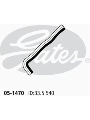 Gates 05-1470 Upper Radiator Hose for Nissan Patrol GU Y61 4.5L TB45E 1997-2001