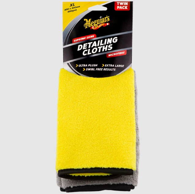 Meguiars Supreme Shine Detailing Cloth - Twin Pack - 600mm x 400mm - AX2020
