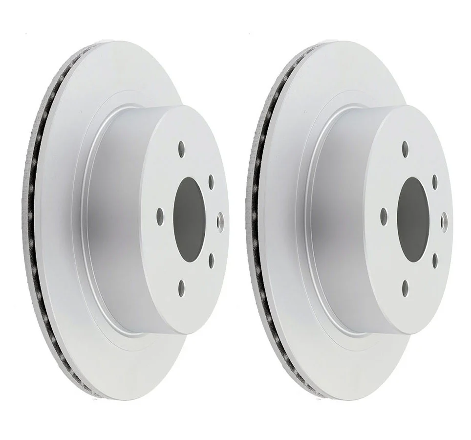2 x Rear Disc Brake Rotor For Nissan 350Z Z33, Dualis J10, Skyline V35,  X-Trail T30 T31 T32, Renault Koleos