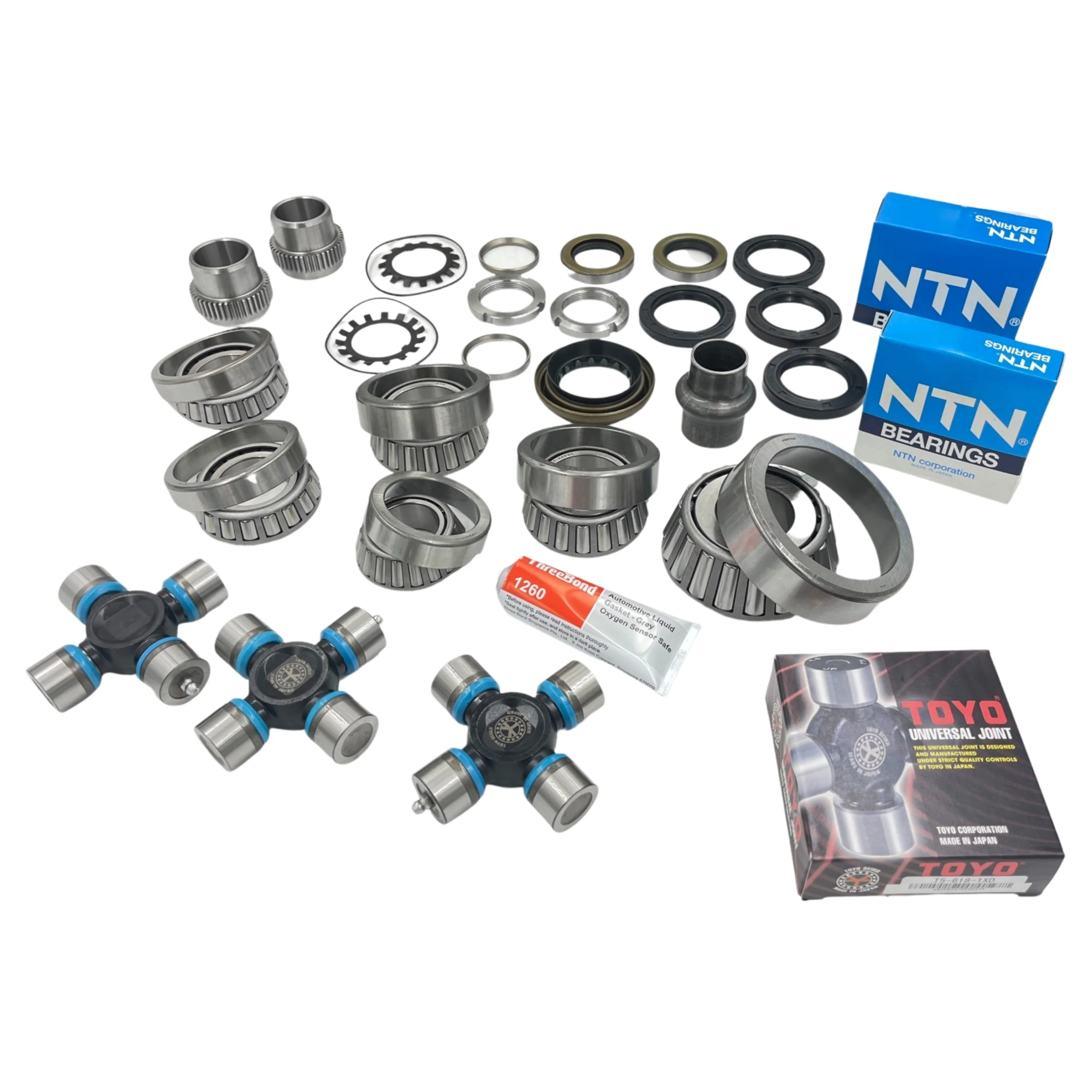 Rear Diff & Wheel Bearing + Uni Joint Kit for Ford Ranger PJ PK Mazda BT-50 UN